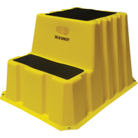 Escabeaux emboîtables industriels, 2 marches, 33" x 25-3/4" x Hauteur 24" We Share Industrial Supply