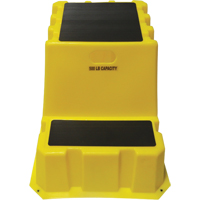 Escabeaux emboîtables industriels, 2 marches, 33" x 25-3/4" x Hauteur 24" We Share Industrial Supply