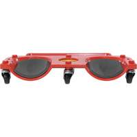 Socle roulant pour les genoux, Plastique, Rouge, Capacit&eacute; 350 lb We Share Industrial Supply