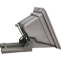 Conteneur autobasculeur, Poly&eacute;thyl&egrave;ne, 5/8 vg³, Gris We Share Industrial Supply