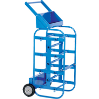 Portable Wire Reel Caddy, Steel, 11 Rod, 19-1/2" W x 43-1/4" H x 17-1/2" D, 150 lbs. Capacity We Share Industrial Supply