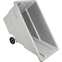 Chariot basculeur en acier, Poly&eacute;thyl&egrave;ne, 0,625 vg³, Capacit&eacute; de charge de 500 lb We Share Industrial Supply