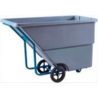Chariot basculeur en acier, Poly&eacute;thyl&egrave;ne, 0,625 vg³, Capacit&eacute; de charge de 850 lb We Share Industrial Supply