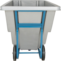 Chariot basculeur en acier, Poly&eacute;thyl&egrave;ne, 0,625 vg³, Capacit&eacute; de charge de 850 lb We Share Industrial Supply