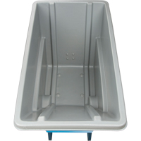 Chariot basculeur en acier, Poly&eacute;thyl&egrave;ne, 0,625 vg³, Capacit&eacute; de charge de 850 lb We Share Industrial Supply