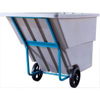 Chariot basculeur en acier, Poly&eacute;thyl&egrave;ne, 1,1 vg³, Capacit&eacute; de charge de 1250 lb We Share Industrial Supply