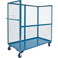 Chariot grillag&eacute; pour transport , Acier, 24" x 55" x 36", Capacit&eacute; 1200 lb We Share Industrial Supply