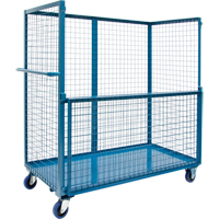 Chariot grillag&eacute; pour transport , Acier, 24" x 55" x 36", Capacit&eacute; 1200 lb We Share Industrial Supply
