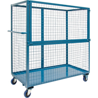 Chariot grillag&eacute; pour transport , Acier, 24" x 55" x 36", Capacit&eacute; 1200 lb We Share Industrial Supply