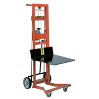 Platform Lift Stacker, Hand Winch Operated, 750 lbs. Capacity, 40" Max Lift We Share Industrial Supply