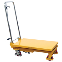 Table &eacute;l&eacute;vatrice &agrave; ciseaux hydraulique, 17,75" lo x 27,5" la/27-1/2" lo x 17-3/4" la, Acier, Capacit&eacute; 330 lb We Share Industrial Supply