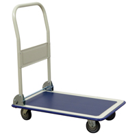 Folding Handle Platform Truck, Steel, 440 lbs., 29" L x 19" W, 32-1/2" High We Share Industrial Supply