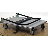 Folding Handle Platform Truck, Aluminum, 350 lbs., 29" L x 18-1/2" W, 34-1/2" High We Share Industrial Supply