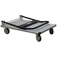 Folding Handle Platform Truck, Aluminum, 550 lbs., 35-1/2" L x 24" W, 35-1/2" High We Share Industrial Supply