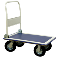 Folding Handle Platform Truck, Steel, 660 lbs., 35" L x 23" W, 43.5" High We Share Industrial Supply