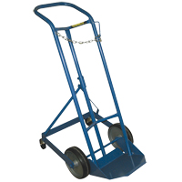 Chariot professionnel CC-1 pour bouteille de gaz, Roues Caoutchouc moul&eacute;, Base de 9" la x 7-1/4" lo, 250 lb We Share Industrial Supply