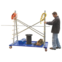 A-Frame Bar & Pipe Cart, Steel, 36-3/4" W x 73-3/4" D x 72-1/2" H, 2000 lbs. Capacity We Share Industrial Supply