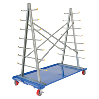 A-Frame Bar & Pipe Cart, Steel, 36-3/4" W x 73-3/4" D x 72-1/2" H, 2000 lbs. Capacity We Share Industrial Supply