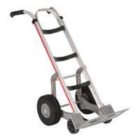 Diable autostabilisant, Prise Double, Aluminium, Hauteur de 55'', Capacit&eacute; 500 lb We Share Industrial Supply