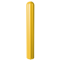 Ribbed Bollard Cover, 4" Dia. x 56" L, Yellow We Share Industrial Supply