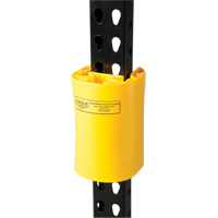 Butoir en poly pour rayonnage, 5" la x 6" lo x 8" h, Jaune We Share Industrial Supply