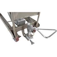 Table &eacute;l&eacute;vatrice hydraulique manuelle &agrave; ciseaux, 47" lo x 24" la, Partiellement en acier inoxydable, Capacit&eacute; 2000 lb We Share Industrial Supply