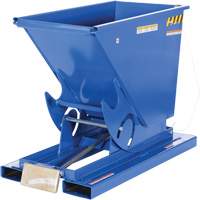 Self-Dumping Hopper, Steel, 1/3 cu.yd., Blue We Share Industrial Supply