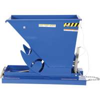 Self-Dumping Hopper, Steel, 1/3 cu.yd., Blue We Share Industrial Supply