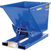 Self-Dumping Hopper, Steel, 1/2 cu.yd., Blue We Share Industrial Supply