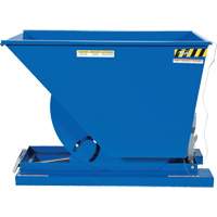 Self-Dumping Hopper, Steel, 3/4 cu.yd., Blue We Share Industrial Supply