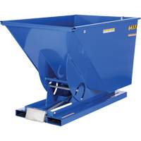 Self-Dumping Hopper, Steel, 1-1/2 cu.yd., Blue We Share Industrial Supply