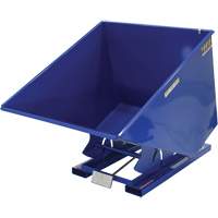 Self-Dumping Hopper, Steel, 2 cu.yd., Blue We Share Industrial Supply