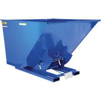 Self-Dumping Hopper, Steel, 2-1/2 cu.yd., Blue We Share Industrial Supply