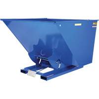 Self-Dumping Hopper, Steel, 2-1/2 cu.yd., Blue We Share Industrial Supply
