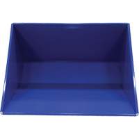 Self-Dumping Hopper, Steel, 3 cu.yd., Blue We Share Industrial Supply