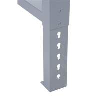 Pattes d'&eacute;tabli pour service industriel, Acier, 24" p x 34" h, Simple We Share Industrial Supply