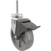 Emaxx Envirothane Caster, Swivel with Brake, 4" (101.6 mm) Dia., 1000 lbs. (453.6 kg.) Capacity We Share Industrial Supply