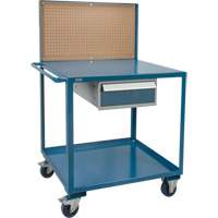 Mobile Service Cart, 2 Tiers, 24" W x 57" H x 40" D, 1200 lbs. Capacity We Share Industrial Supply