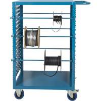 Chariot mobile pour mat&eacute;riaux bobin&eacute;s, Acier, 6 Montants, 21" la x 48" h x 38" p, Capacit&eacute; de 1200 lb We Share Industrial Supply