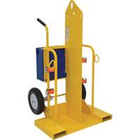 Welding Cylinder Torch Cart, Foam-Filled Wheels, 24" W x 19-1/2" L Base, 500 lbs. We Share Industrial Supply