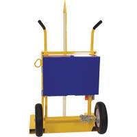 Welding Cylinder Torch Cart, Foam-Filled Wheels, 24" W x 19-1/2" L Base, 500 lbs. We Share Industrial Supply
