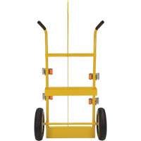 Welding Cylinder Torch Cart, Foam-Filled Wheels, 23-13/16" W x 22-13/16" L Base, 500 lbs. We Share Industrial Supply