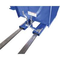 Open Sided Hopper, Steel, 1 cu.yd., Blue We Share Industrial Supply