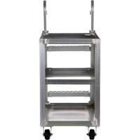 Stockpicker Truck, Aluminum, 21-7/8" W x 40" D, 3 Shelves, 660 lbs. Capacity We Share Industrial Supply