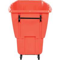 Chariot basculeur, Poly&eacute;thyl&egrave;ne, 0,5 vg³, Capacit&eacute; de charge de 450 lb We Share Industrial Supply