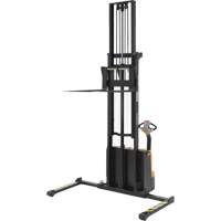Double Mast Stacker, Electric Operated, 2200 lbs. Capacity, 150" Max Lift We Share Industrial Supply
