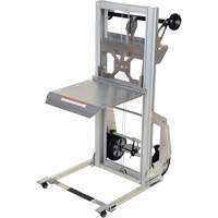 Portable Aluminum Load Lifter, Foot Pump Operated, 200 lbs. Capacity, 61" Max Lift We Share Industrial Supply