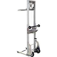 Portable Aluminum Load Lifter, Foot Pump Operated, 200 lbs. Capacity, 61" Max Lift We Share Industrial Supply