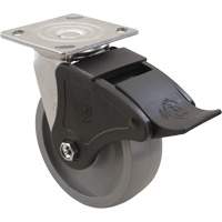 Max9 Caster, Swivel, 6" (152.4 mm), Envirothane Grey-WOW, 1100 lbs. (498.95 kg.) We Share Industrial Supply