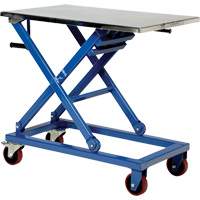 Table &eacute;l&eacute;vatrice manuelle &agrave; ciseaux, 37" lo x 23-1/2" la, Acier, Capacit&eacute; 660 lb We Share Industrial Supply